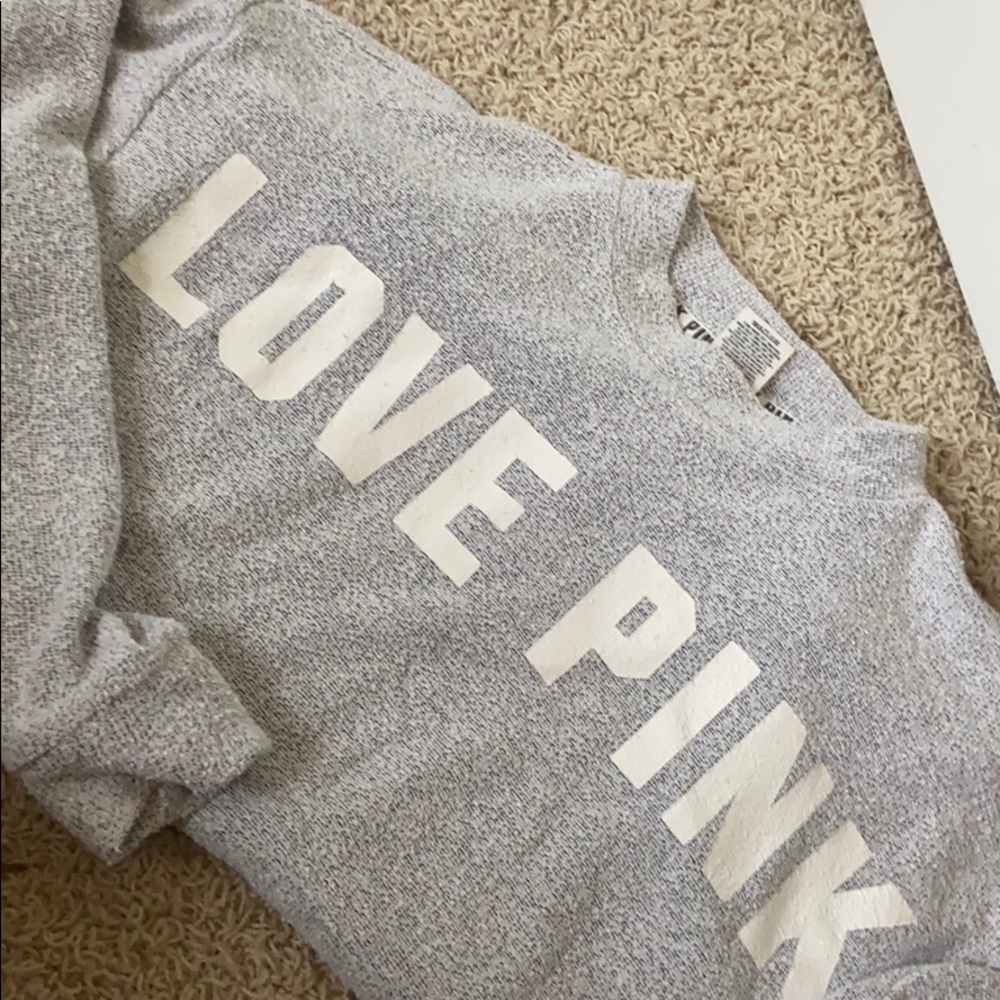 pink crewneck